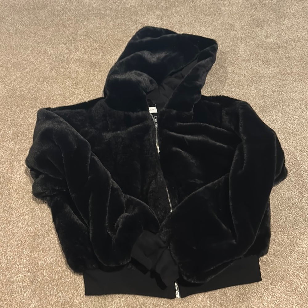 Fuzzy top shop jacket